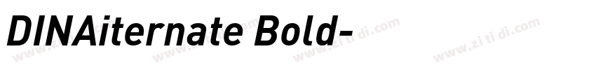 DINAiternate Bold字体转换
